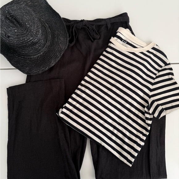 Land N Sea Pants - VACAY BUNDLE: Free People Hat, Medium Land n’Sea linen blend pants, L Gap Tee